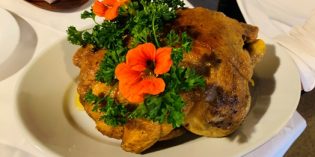 Kapaun – a castrated rooster for dinner: Restaurant Blasenberg (18. October 2020)